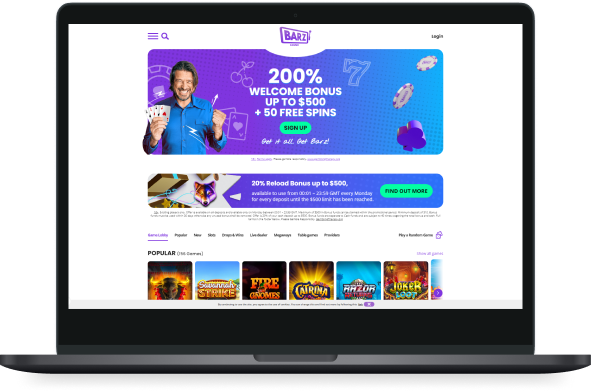 Barz Casino Desktop